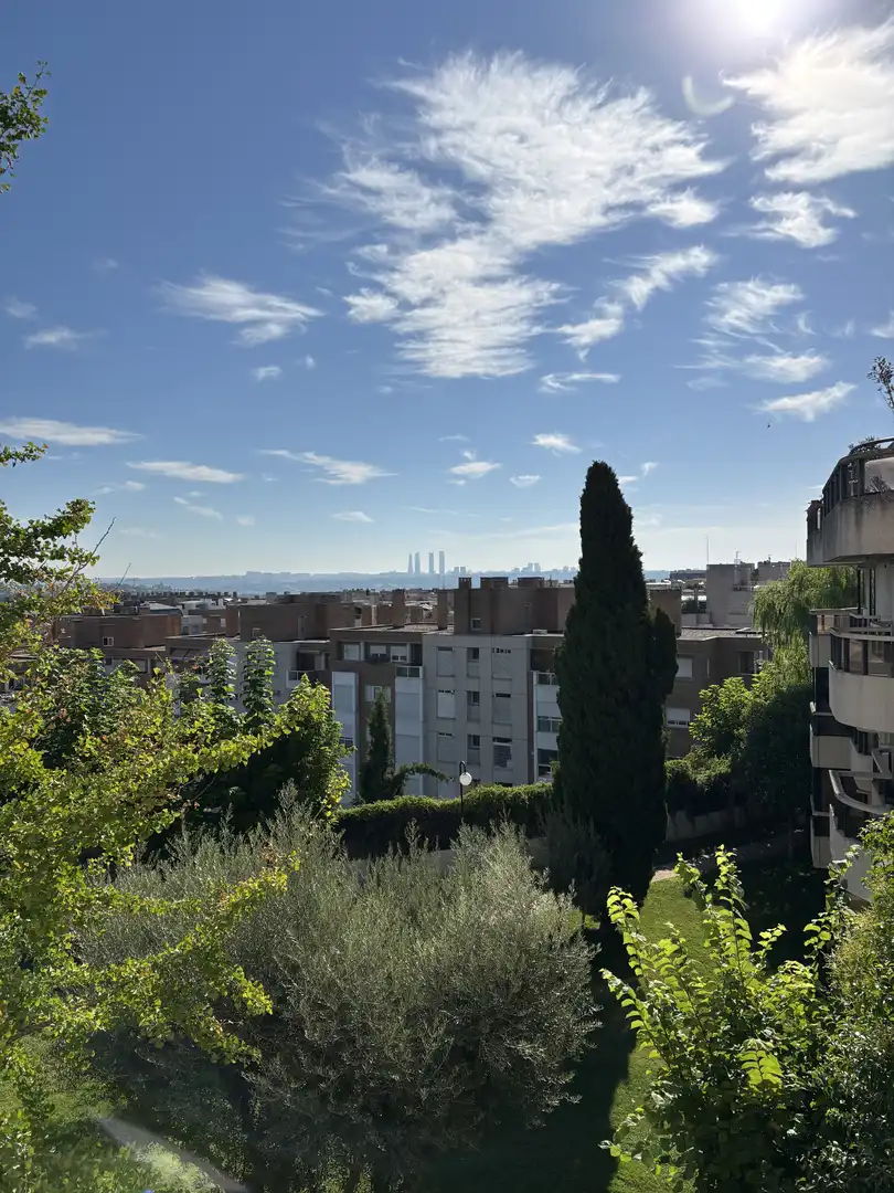 Vista exterior de Piso en venta en  Madrid Capital con Aire acondicionado, Terraza y Piscina
