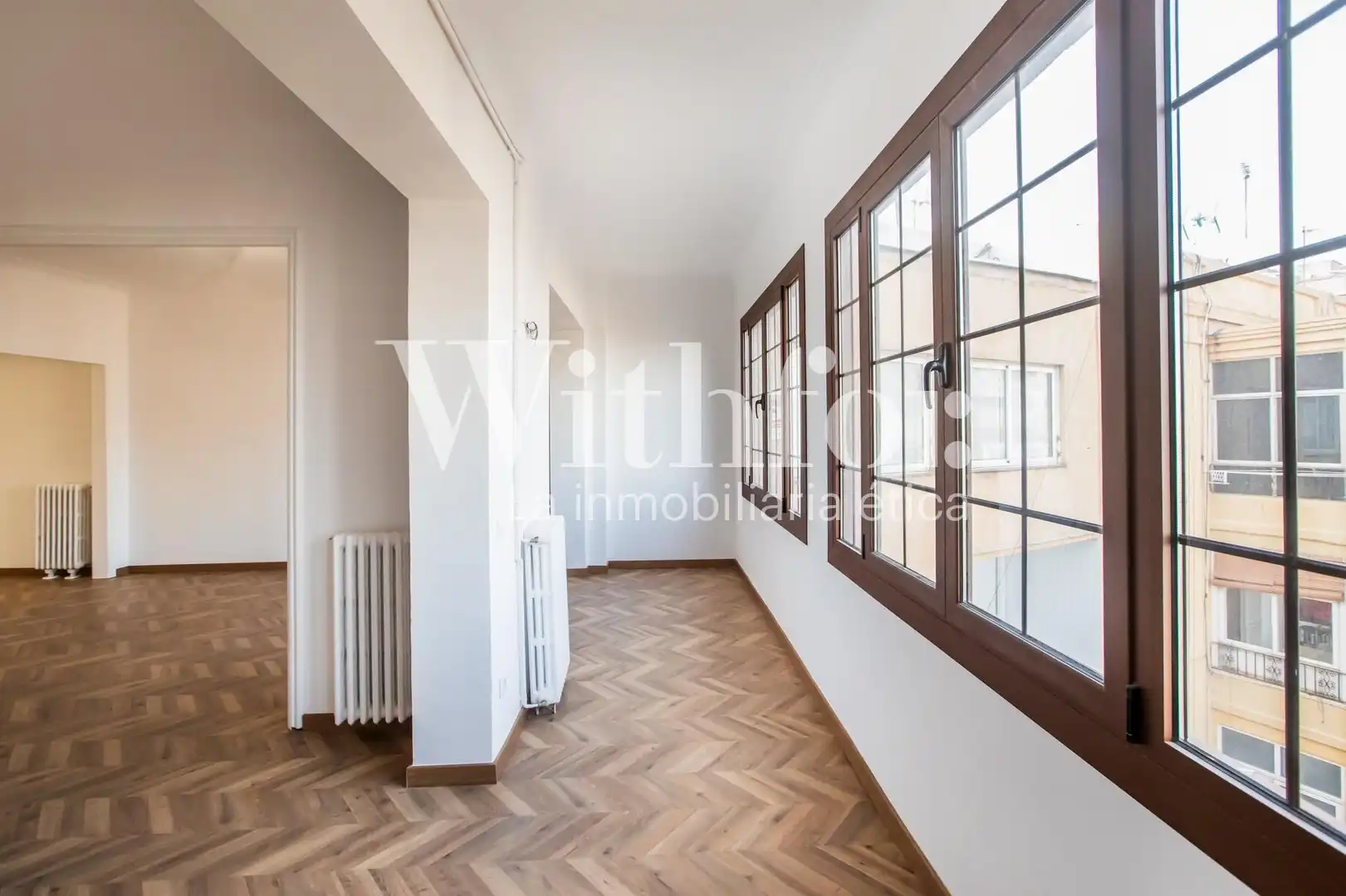 Sala de estar de Piso de alquiler en Barcelona con Aire acondicionado, Calefacción y Parquet