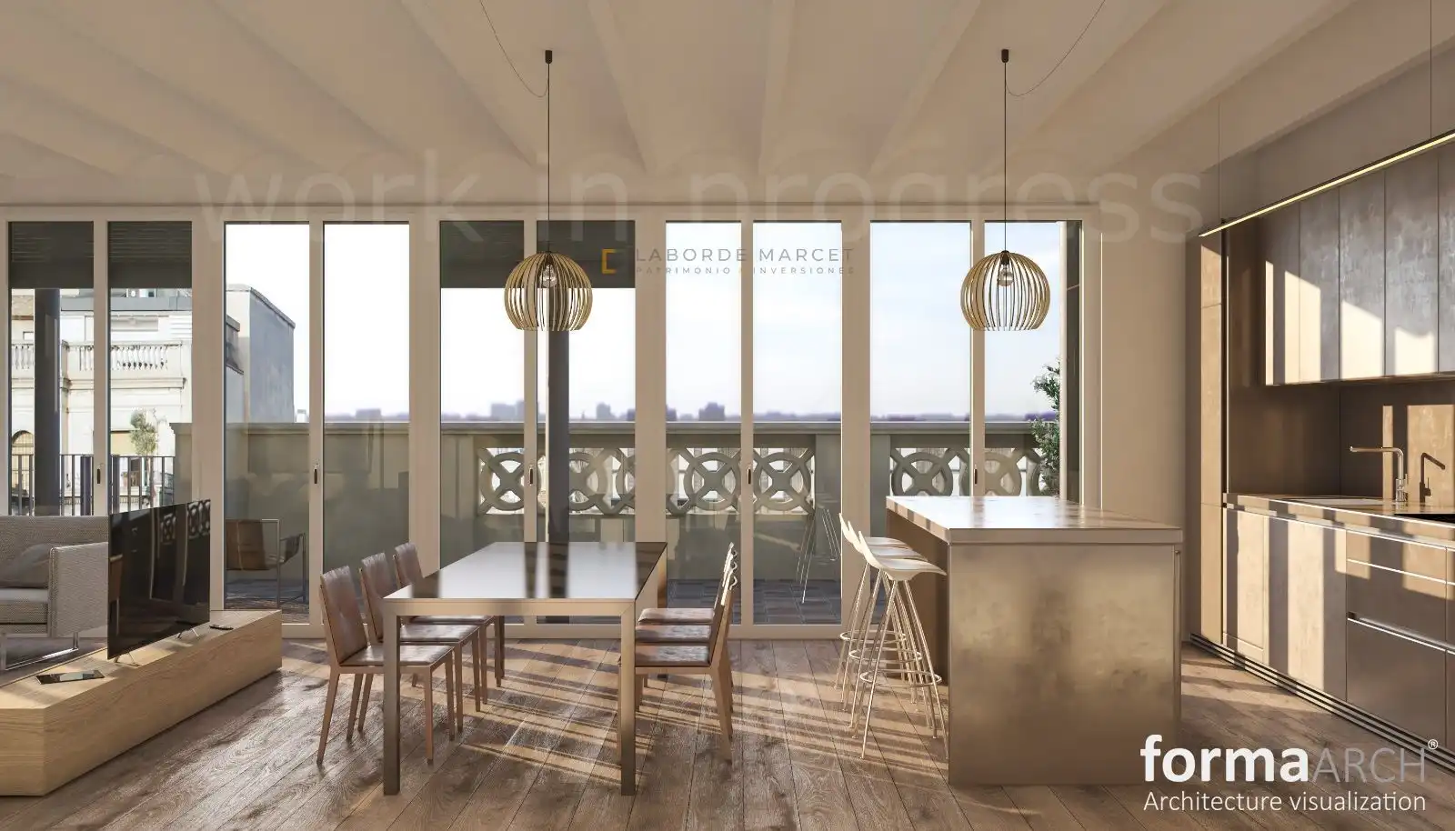 Terrasse von Wohnung zum Verkauf in Barcelona mit Terrasse