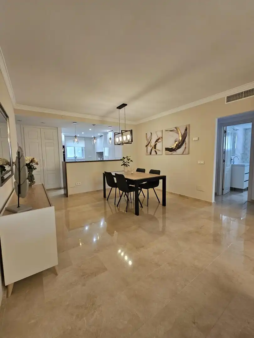 Dining room of Flat for rent in Mijas  with Terrace, Balcony and Community pool