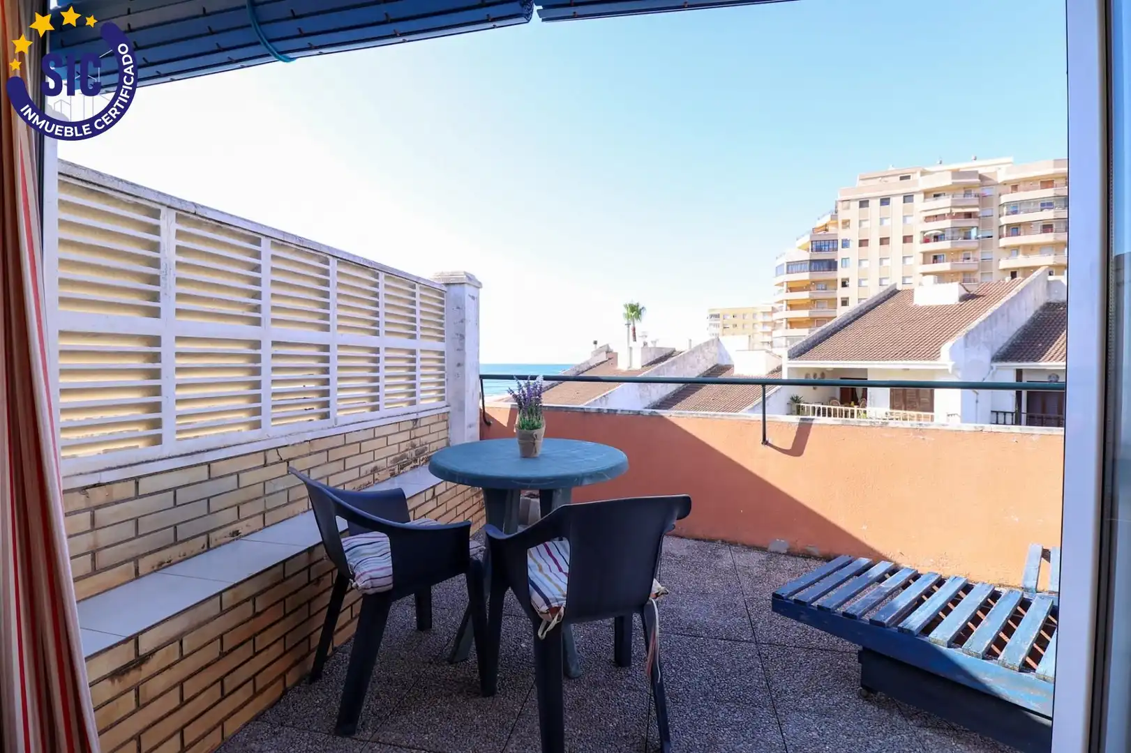 Terrassa de Apartament en venda en Oropesa del Mar / Orpesa amb Jardí privat, Terrassa i Moblat