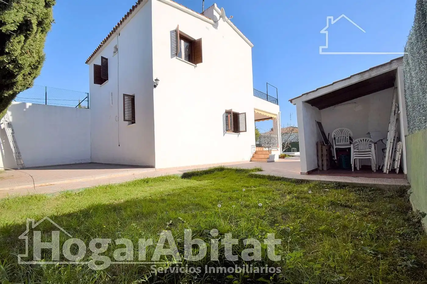 Außenansicht von Haus oder Chalet zum Verkauf in Castellón de la Plana / Castelló de la Plana mit Terrasse, Abstellraum und Schwimmbad