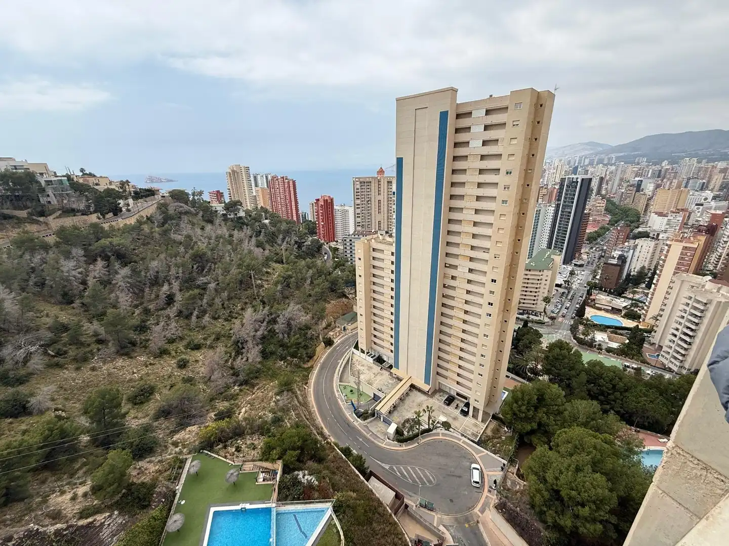 Exterior view of Flat for rent in Benidorm  with Air Conditioner, Heating and Private garden