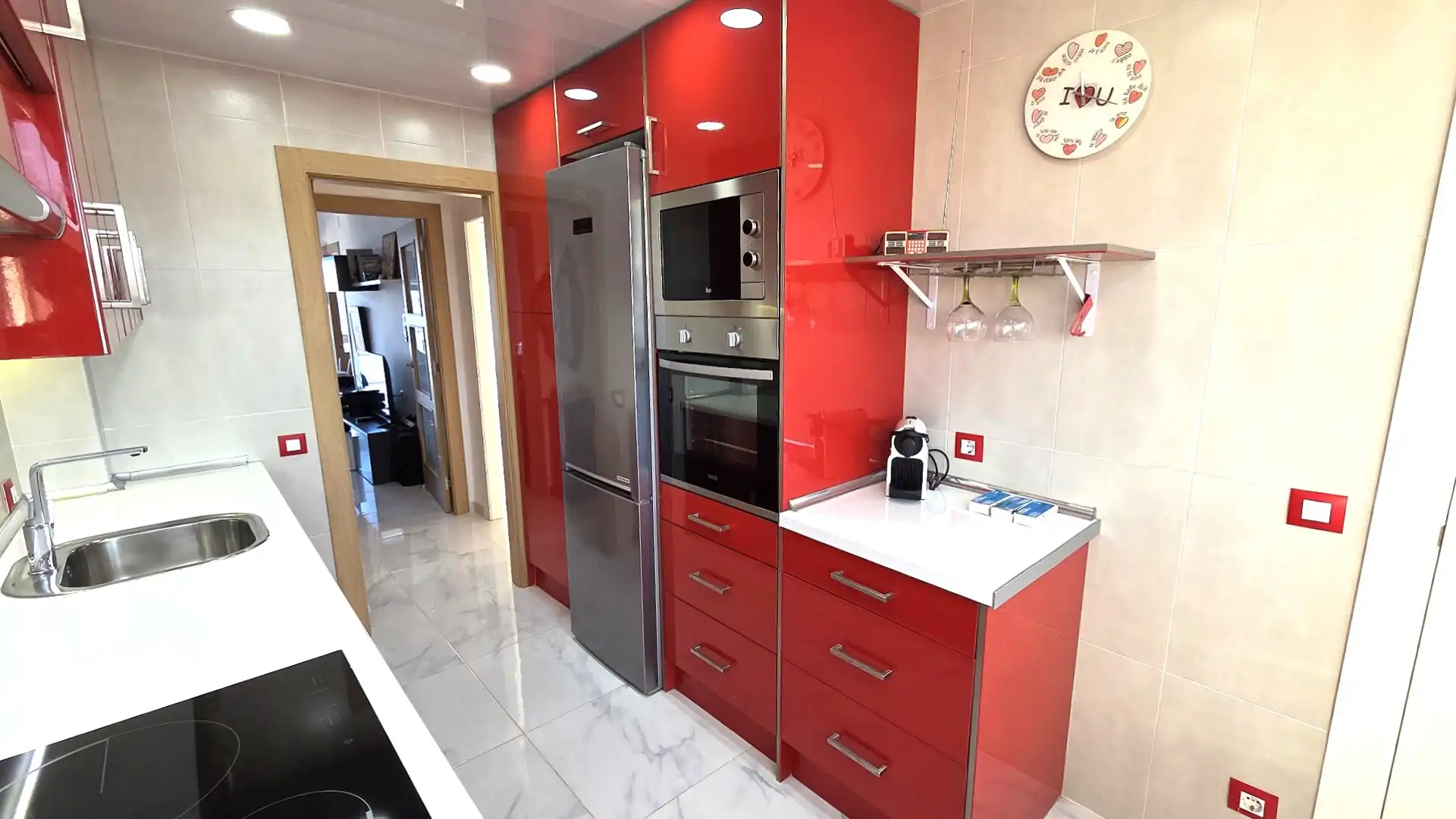 Kitchen of Flat for sale in Cartagena  with Terrace, Furnished and Oven