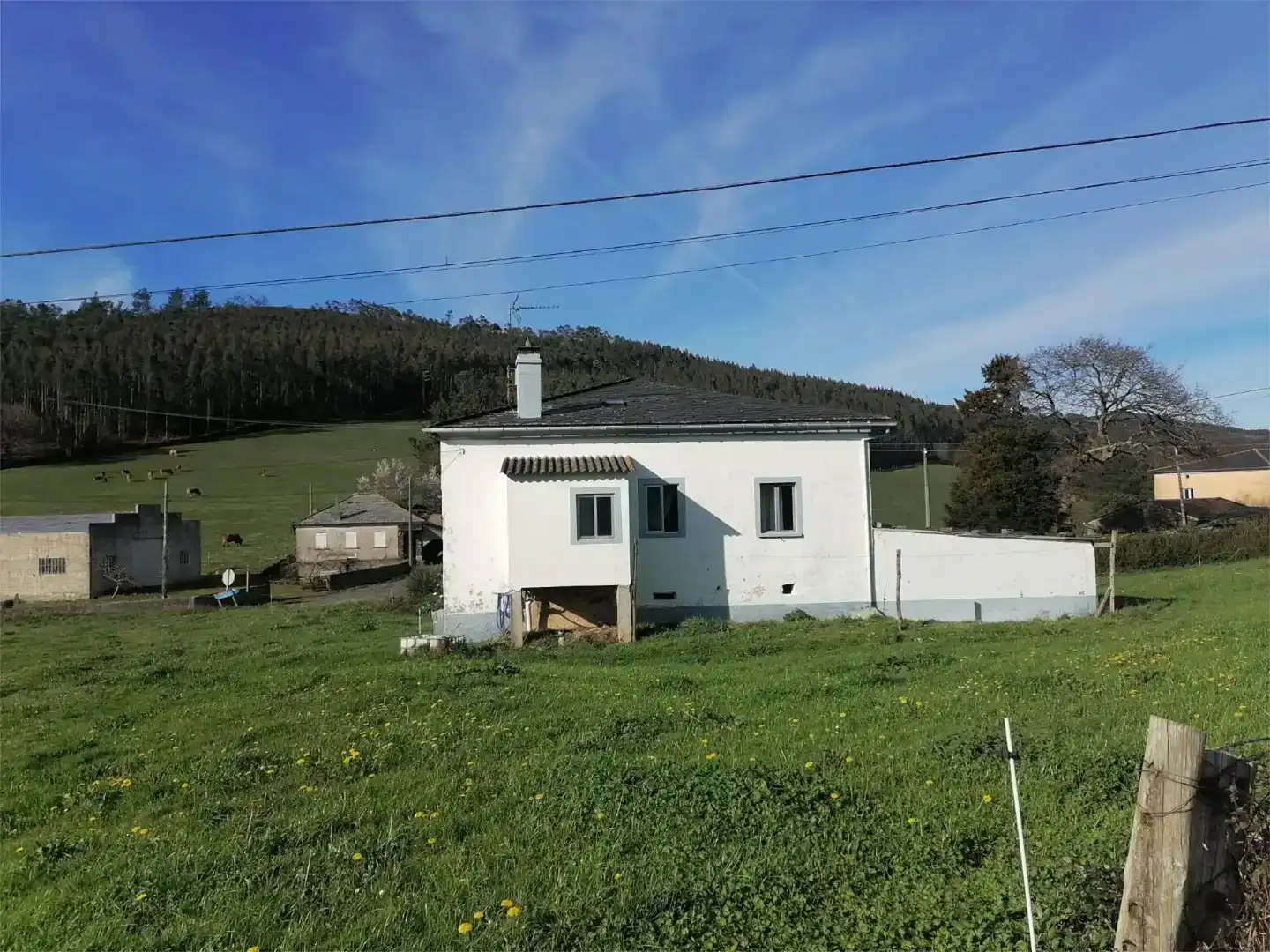 Vista exterior de Finca rústica en venda en Mondoñedo amb Jardí privat, Traster i Moblat