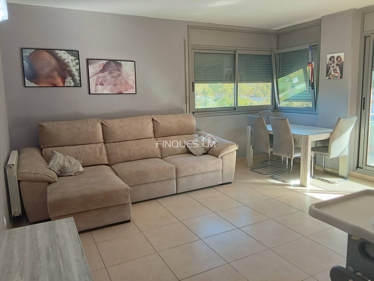 Living room of Flat for sale in Tordera  with Heating, Terrace and Storage room