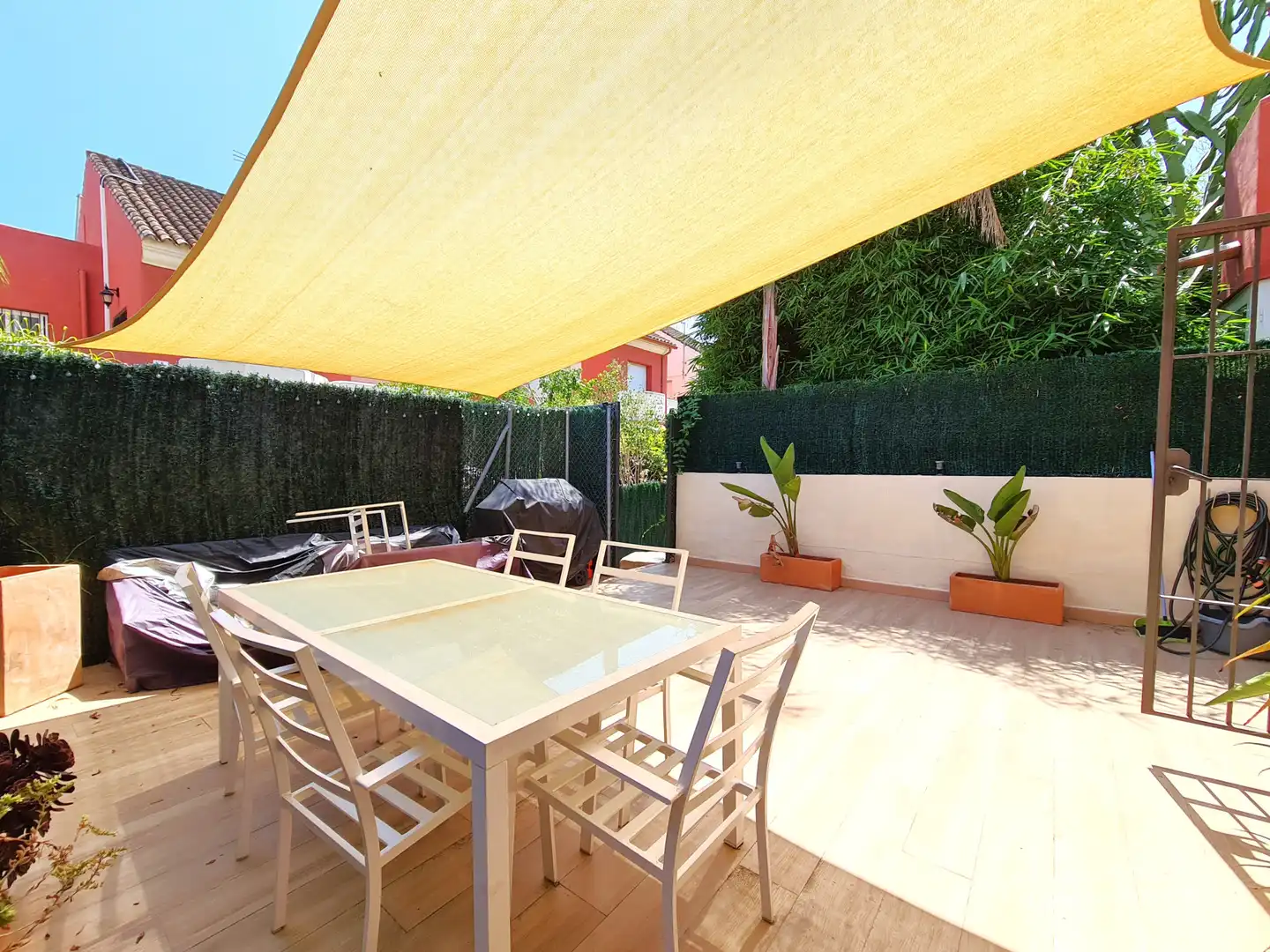 Terrace of Detached homes for sale in Estepona  with Air Conditioner, Private garden and Terrace