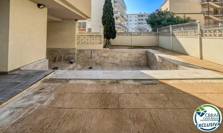 Terrace of Apartments for sale in Roses  with Heating, Terrace and Furnished