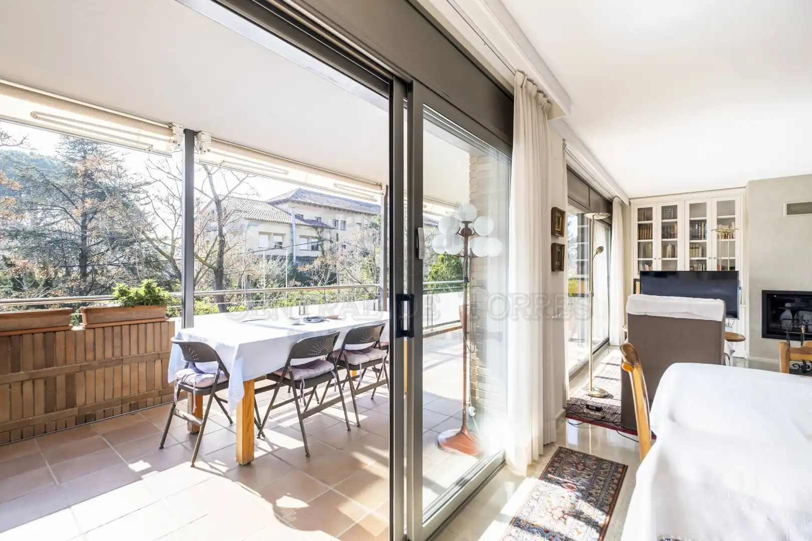 Garden of Attic for sale in Sant Cugat del Vallès  with Air Conditioner, Heating and Terrace