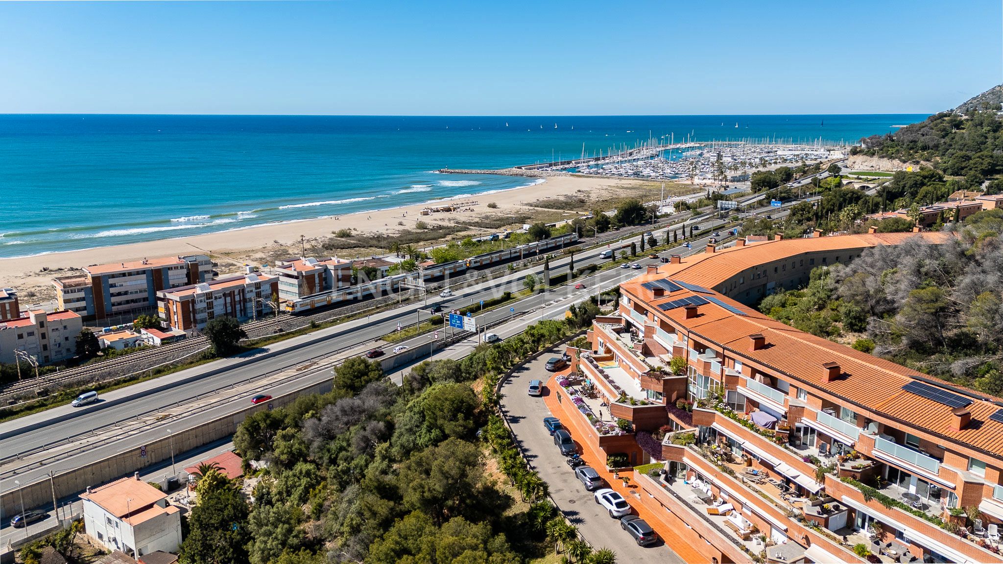 Exterior view of Duplex for sale in Castelldefels  with Air Conditioner, Heating and Terrace