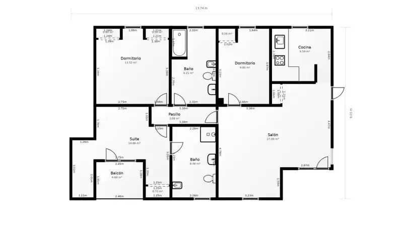 Ático en venta en Villacastín con Calefacción, Jardín privado y Terraza