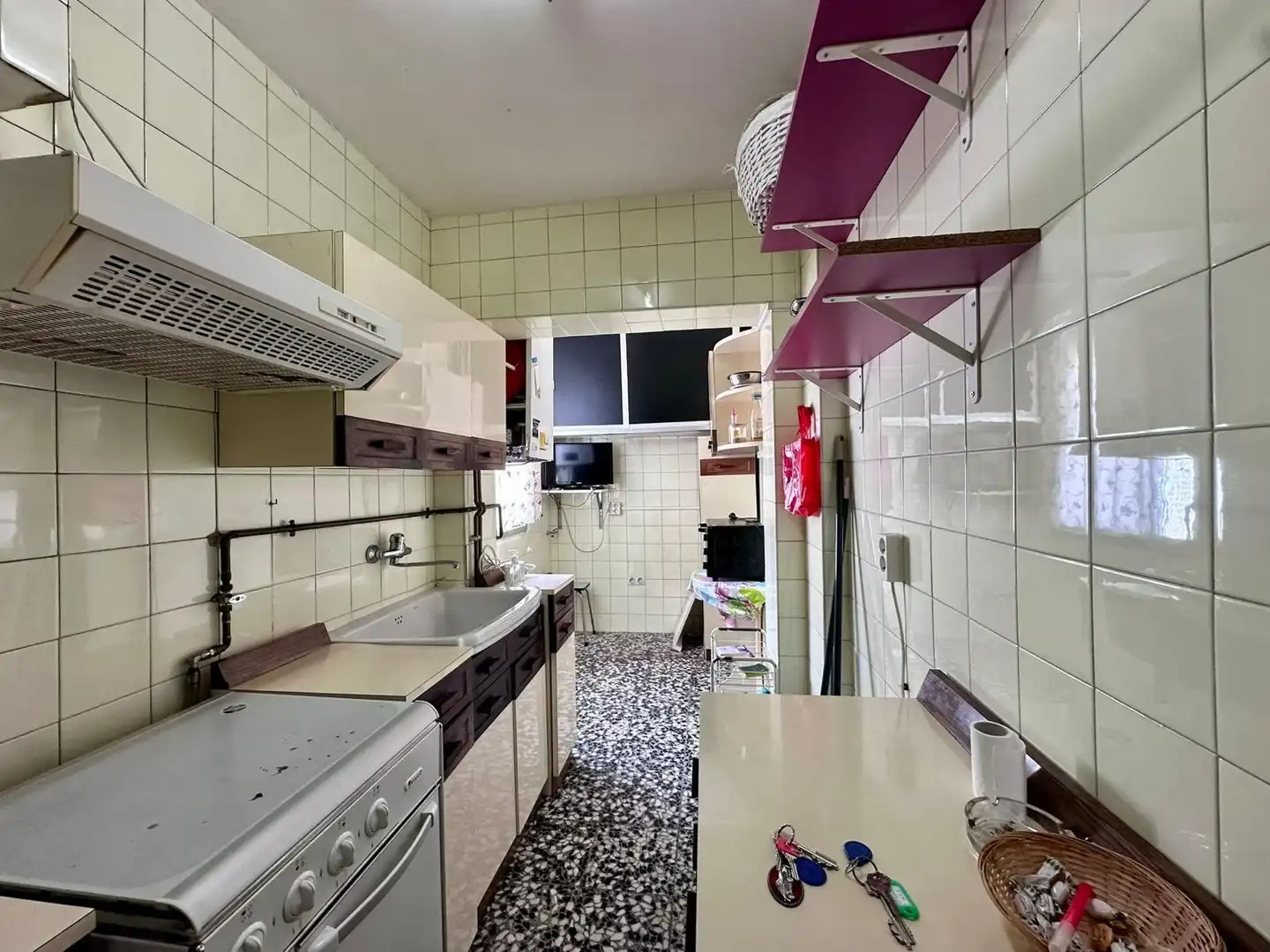 Cocina de Apartamento en venta en Madrid con Aire acondicionado, Calefacción y Parquet