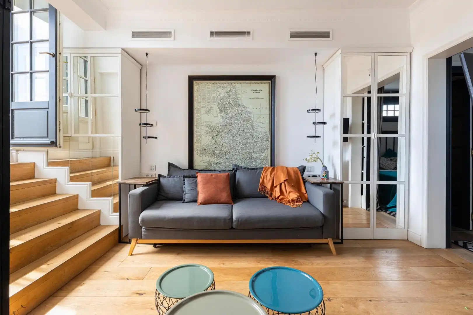 Sala de estar de Ático en venta en Barcelona con Aire acondicionado, Calefacción y Parquet
