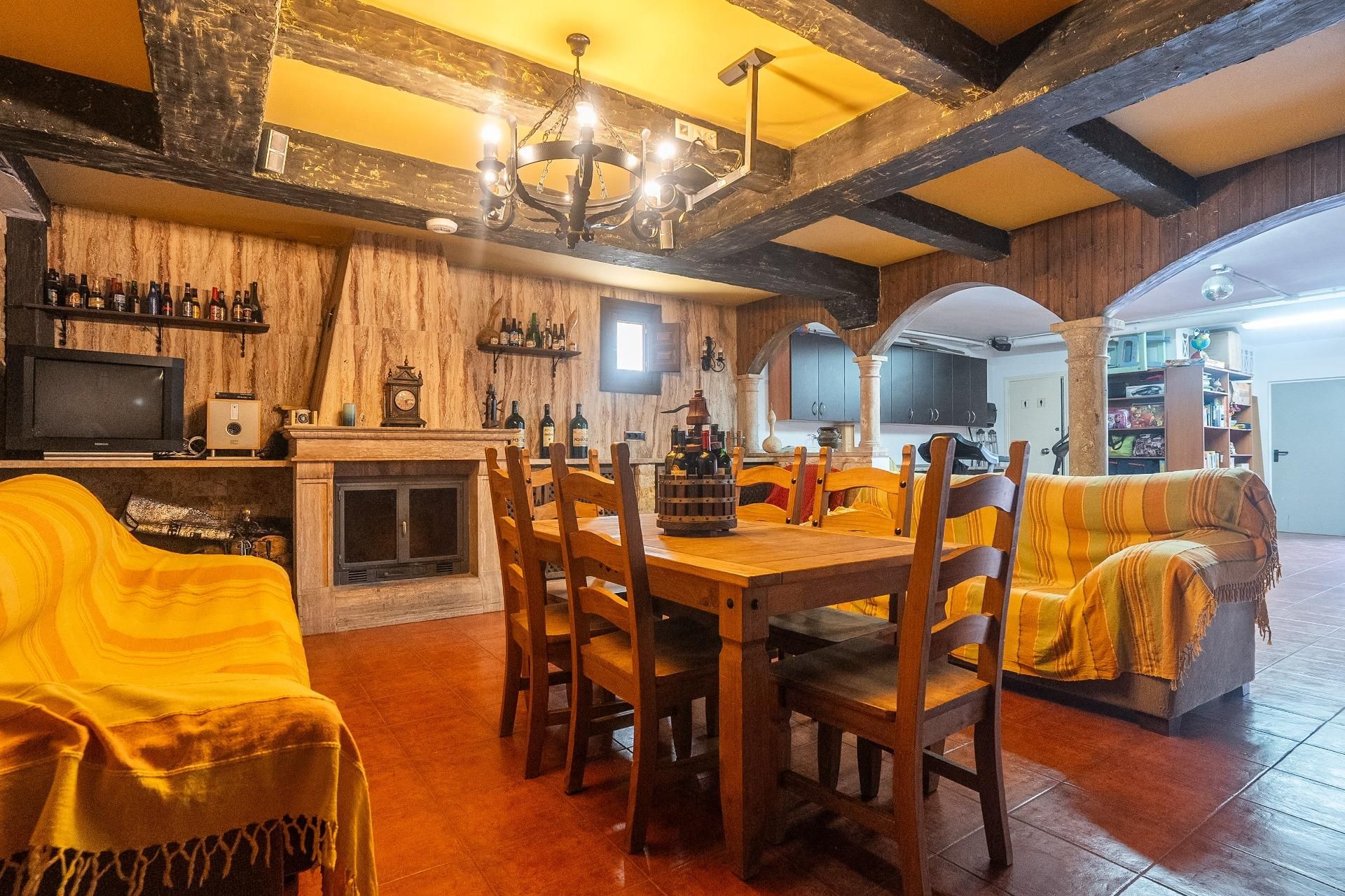Dining room of Single-family semi-detached for sale in  Almería Capital  with Air Conditioner and Terrace
