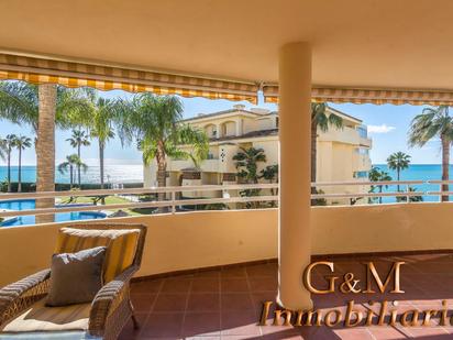 Garden of Flat for sale in Benalmádena  with Air Conditioner, Heating and Parquet flooring