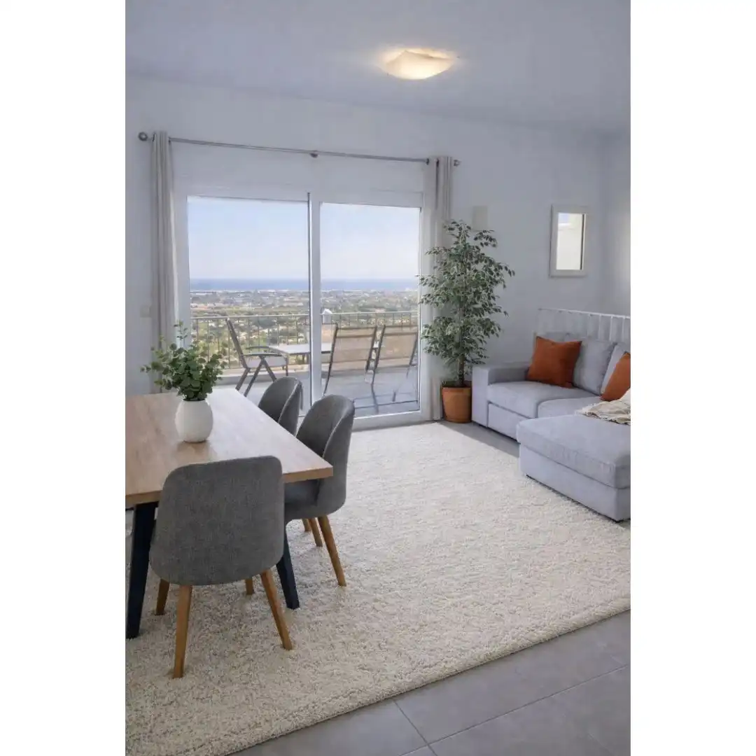 Sala d'estar de Apartament en venda en Pedreguer amb Aire condicionat, Calefacció i Jardí privat