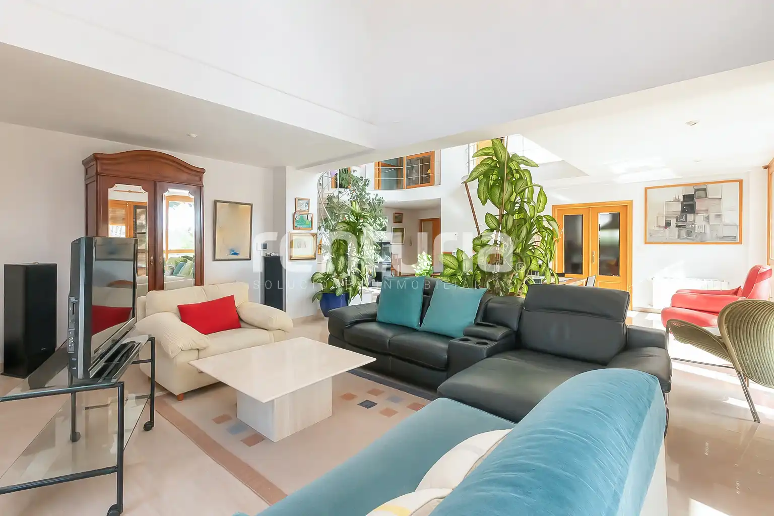 Living room of Houses for sale in Sagunto / Sagunt  with Air Conditioner, Heating and Private garden