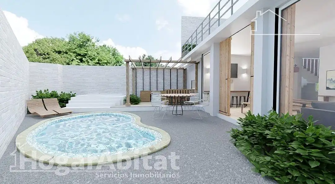 Terraza de Casa o chalet en venta en  Valencia Capital con Jardín privado, Terraza y Balcón