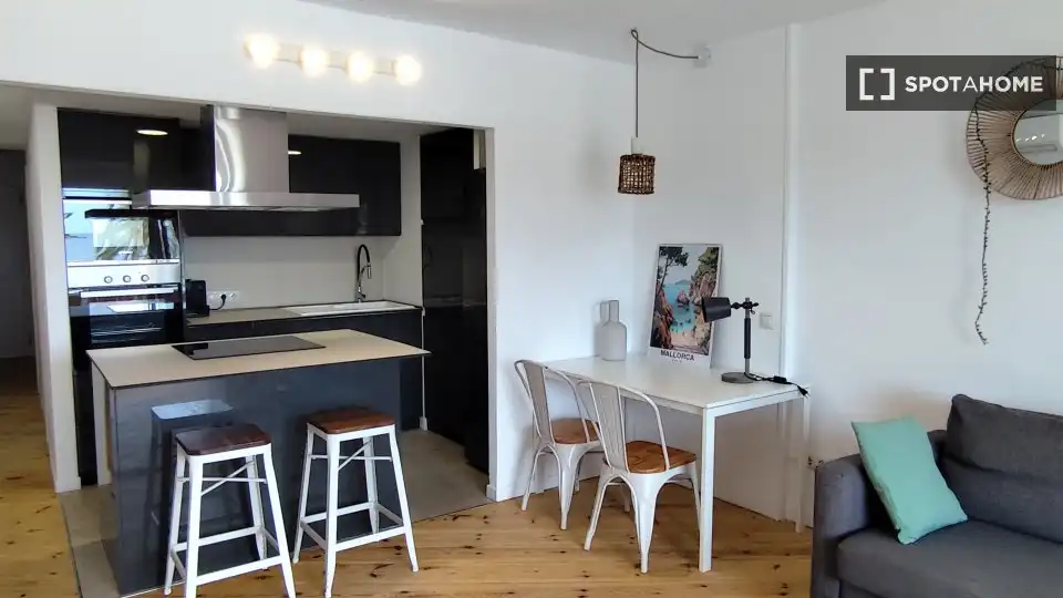 Kitchen of Apartments for share in Calvià  with Air Conditioner, Terrace and Furnished