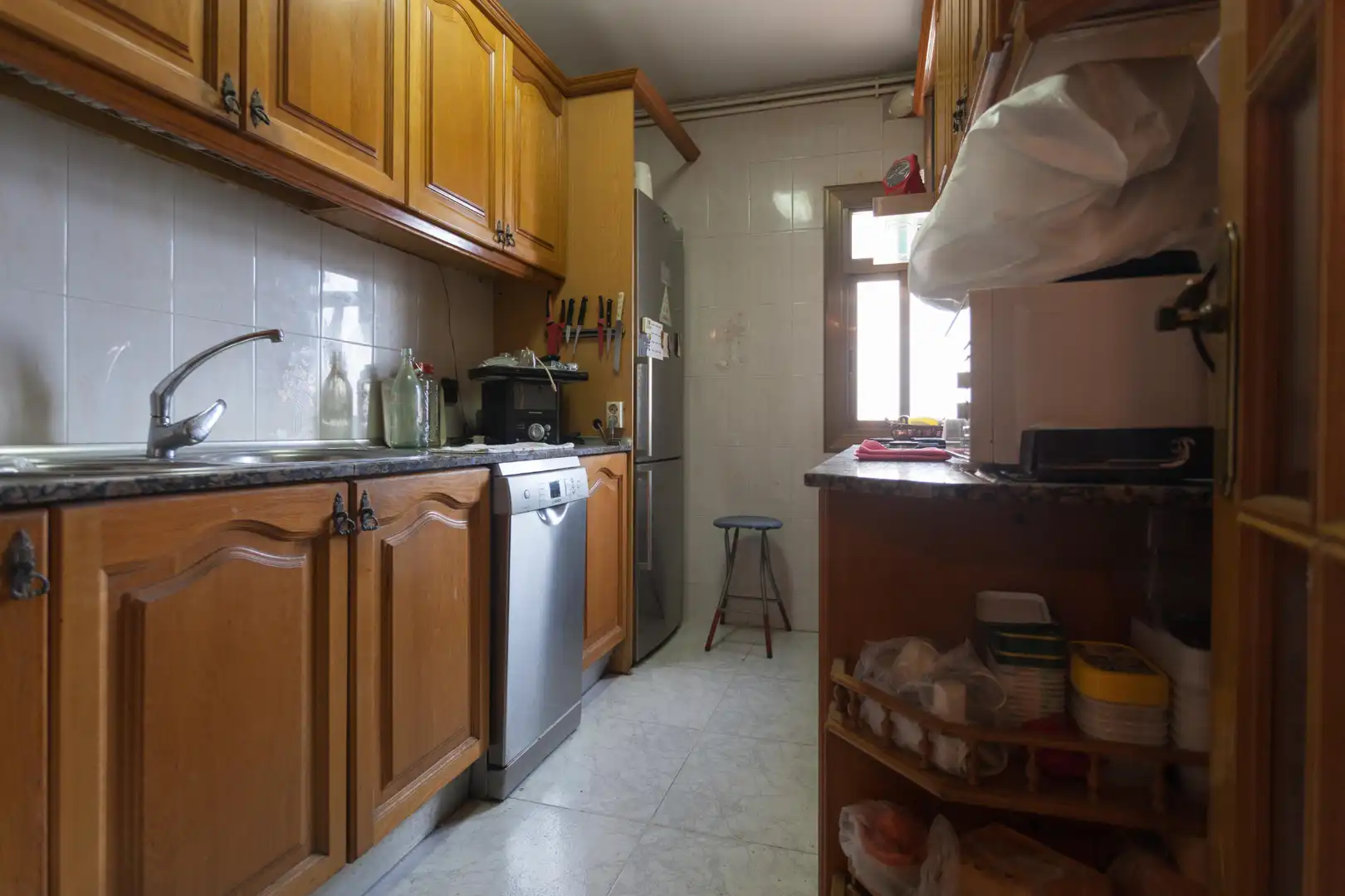 Kitchen of Flat for sale in Barcelona  with Heating, Oven and Balcony