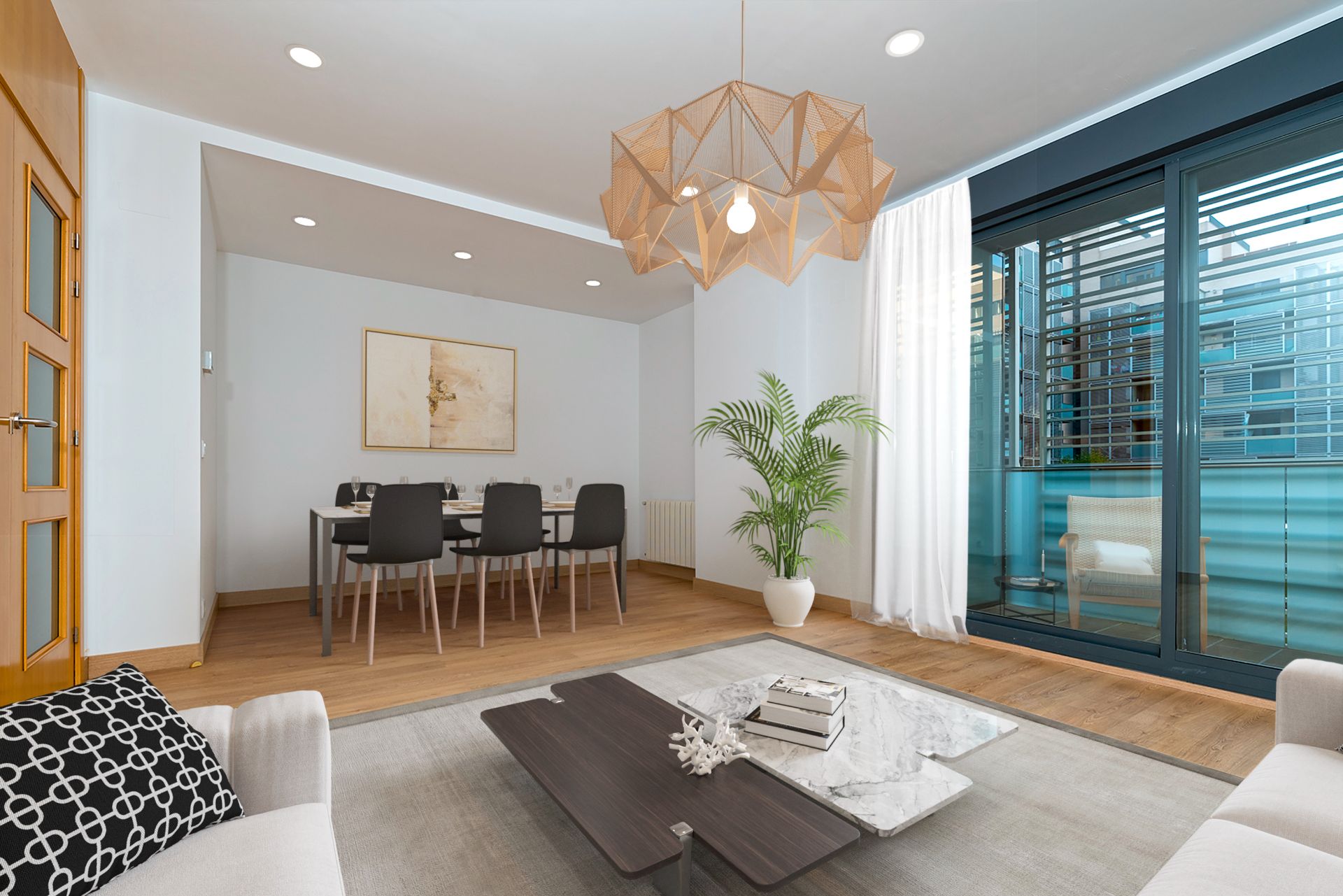 Living room of Flat for sale in  Madrid Capital  with Storage room and Community pool