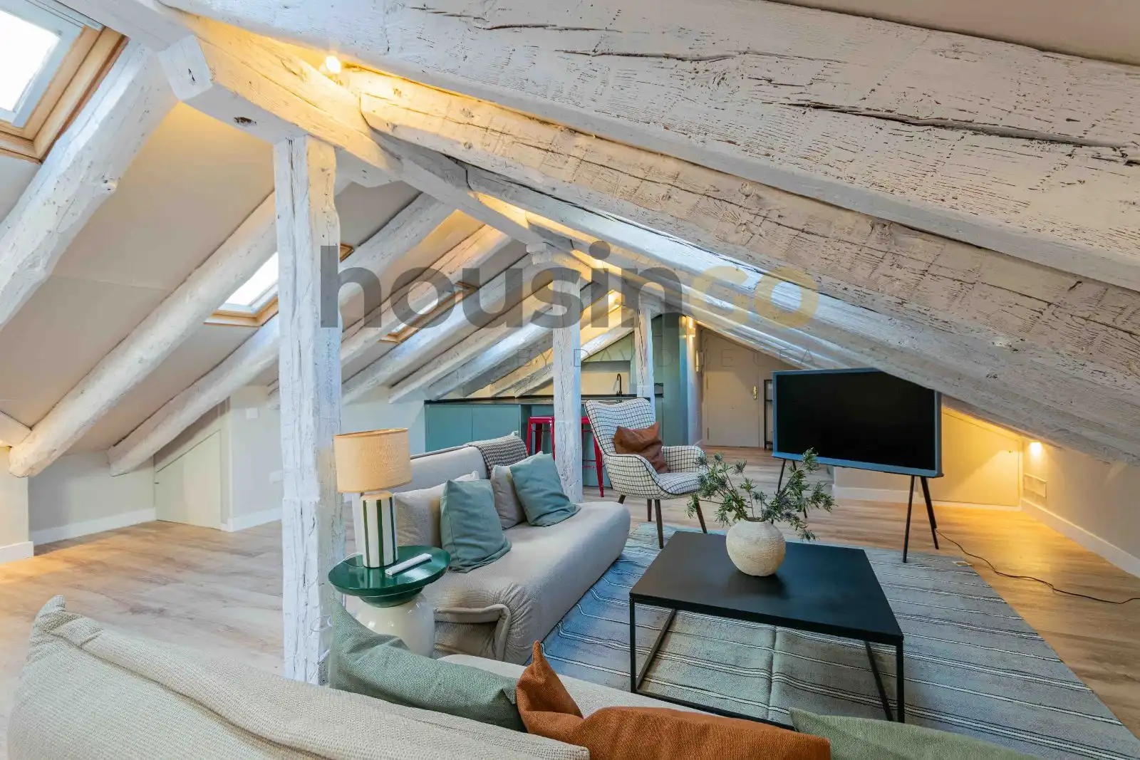 Sala d'estar de Àtic en venda en Madrid amb Aire condicionat, Calefacció i Parquet
