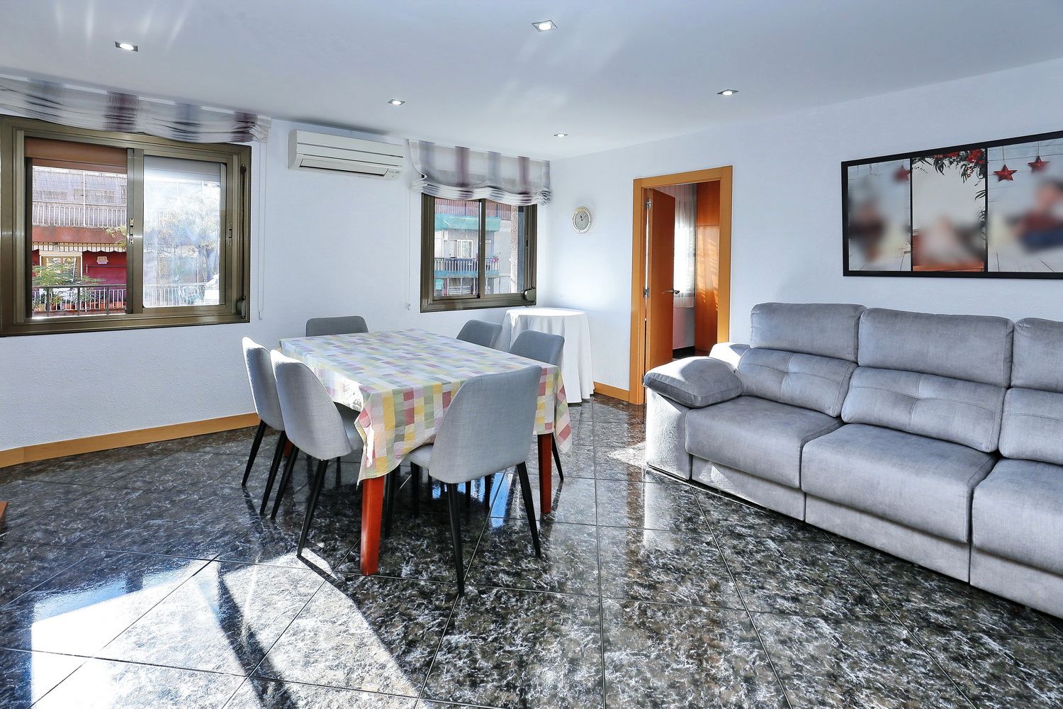 Sala d'estar de Pis en venda en  Barcelona Capital amb Aire condicionat, Calefacció i Moblat