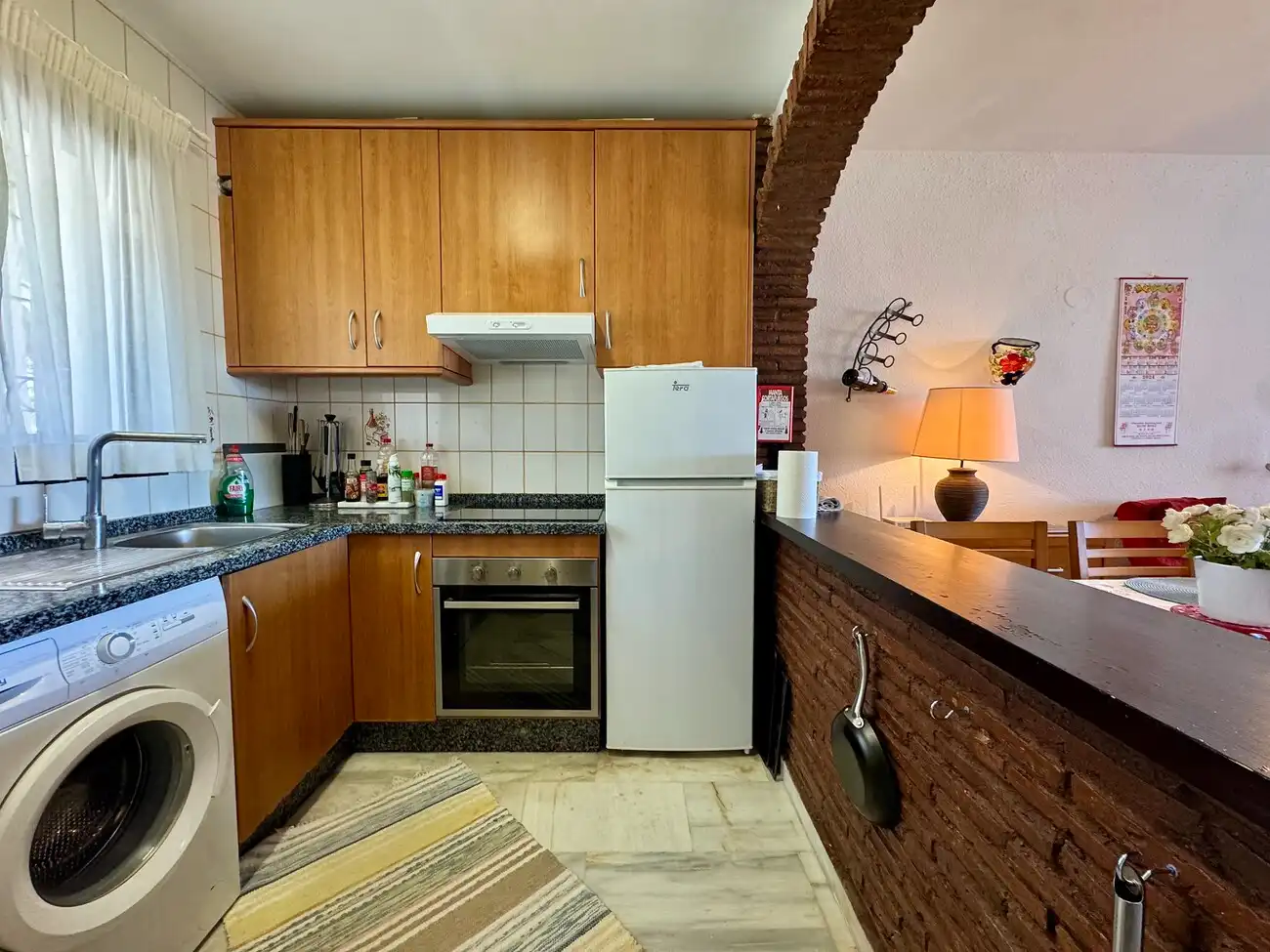 Cocina de Apartamento en venta en Mijas con Aire acondicionado, Terraza y Amueblado