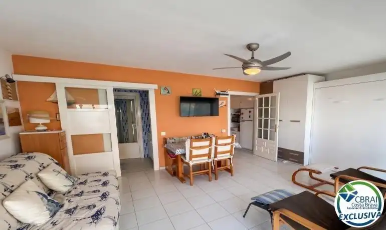 Living room of Study for sale in Roses  with Air Conditioner, Heating and Terrace