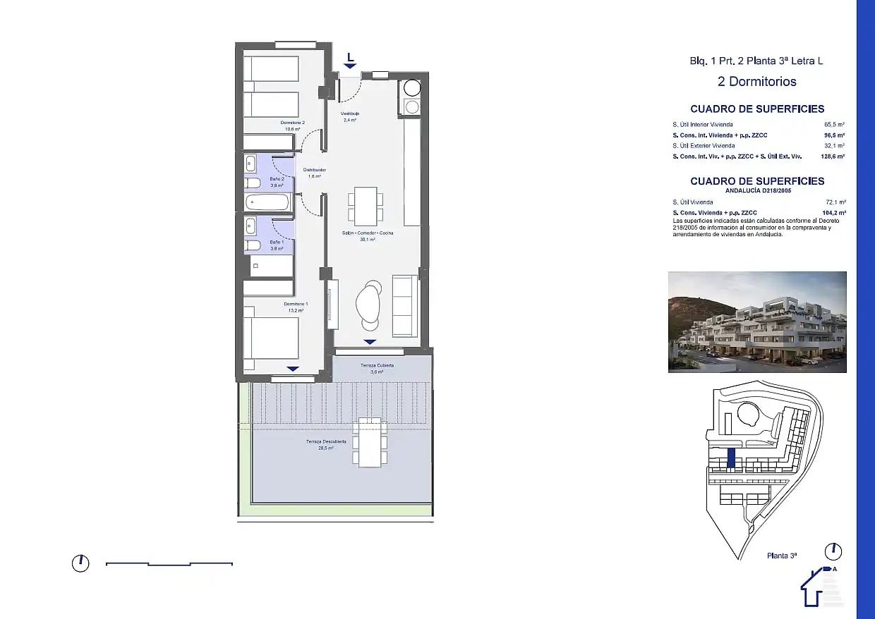 Mini appartamento con terrazza in vendita a San Juan de los Terreros, imagen 14