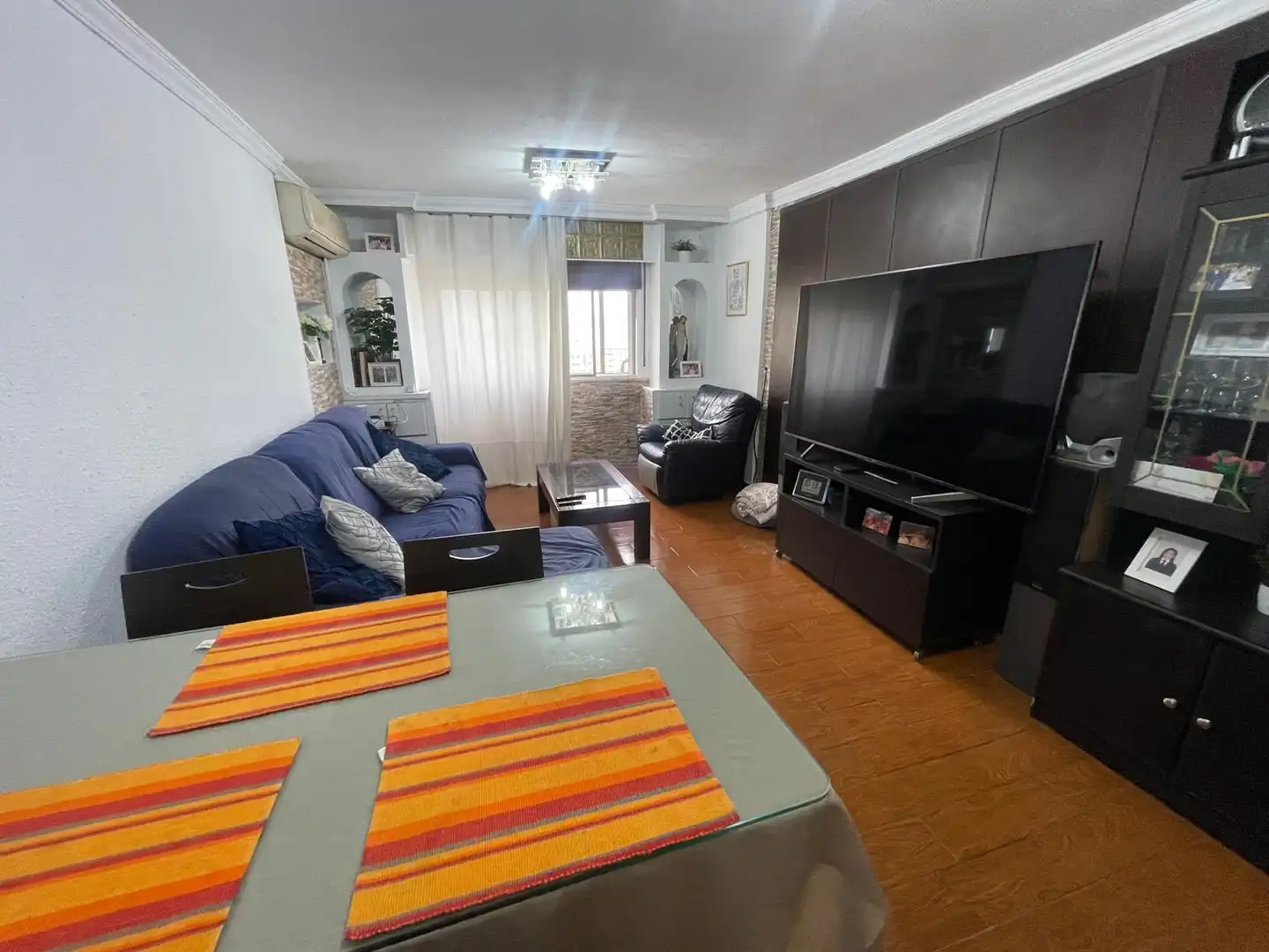 Wohnzimmer von Wohnung zum Verkauf in Málaga mit Klimaanlage, Privatgarten und Balkon