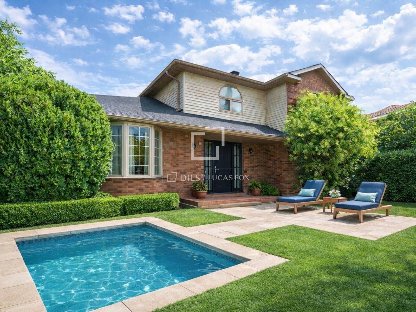 Exterior view of House or chalet for sale in Sant Cugat del Vallès  with Air Conditioner, Heating and Private garden