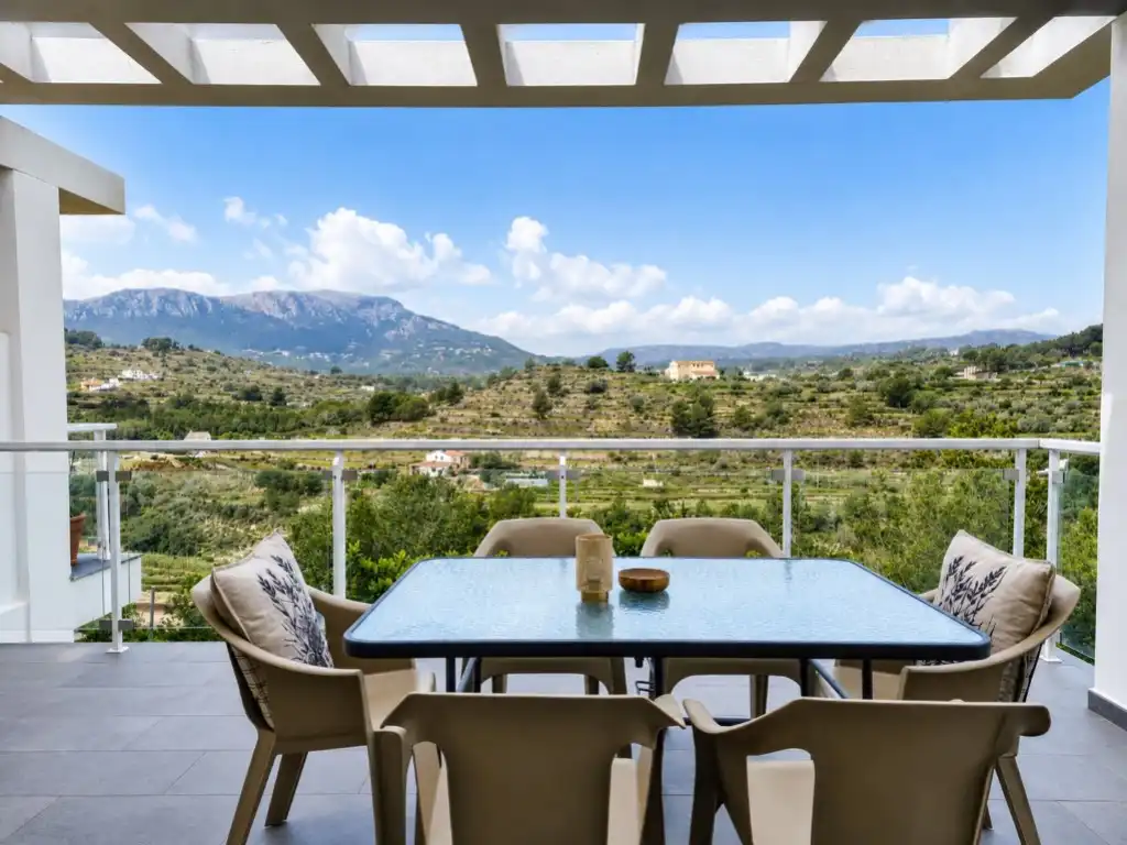 Terrace of Detached homes for sale in Calpe / Calp  with Private garden, Terrace and Swimming Pool
