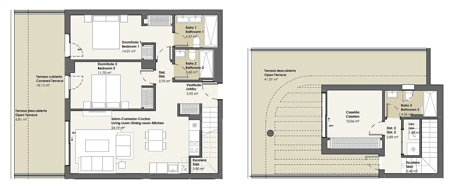 Apartament amb jardí en venda a Urbanización Santa Rosa, imagen 17