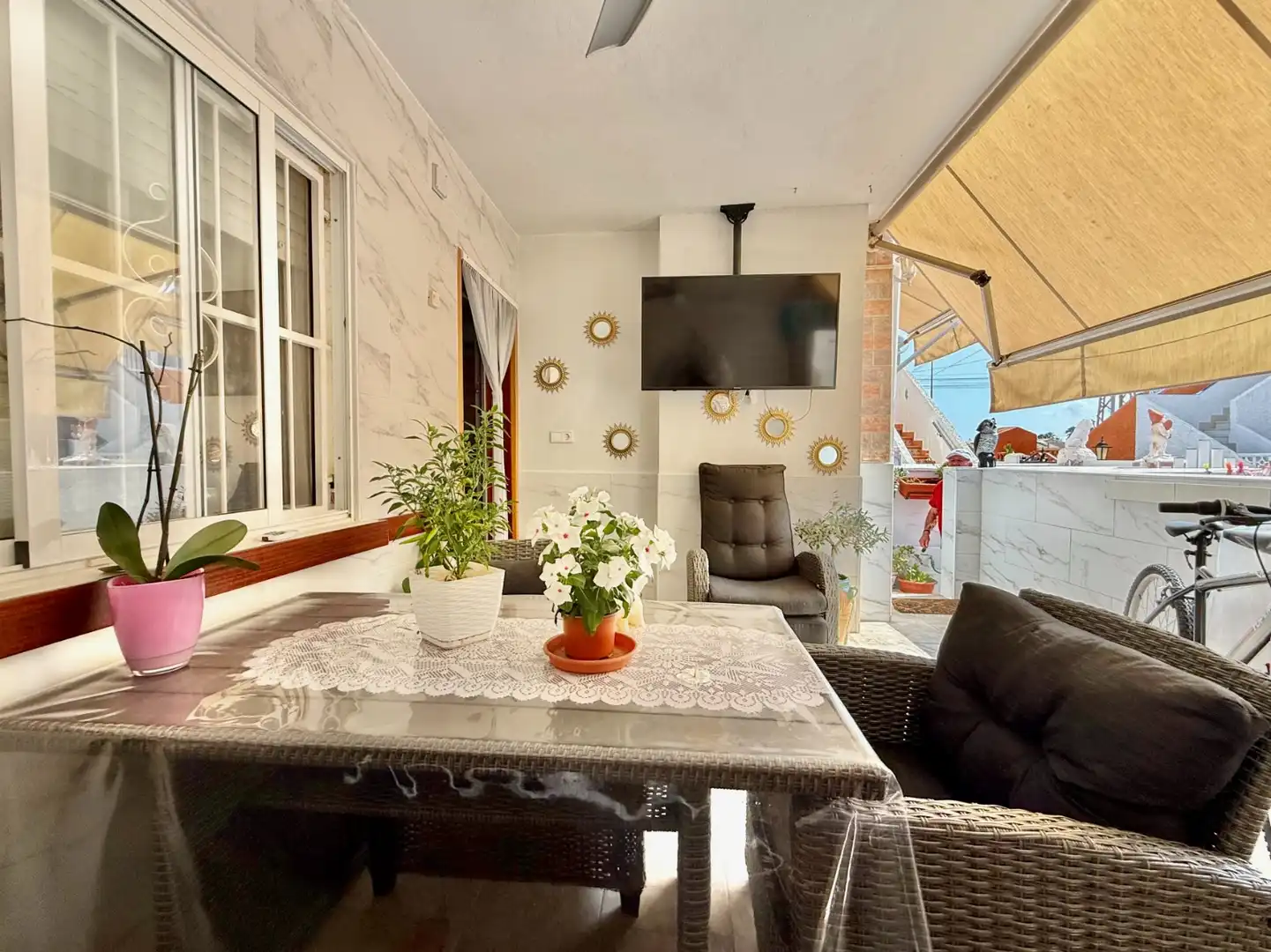 Terrace of Houses for sale in Los Alcázares  with Air Conditioner, Private garden and Terrace