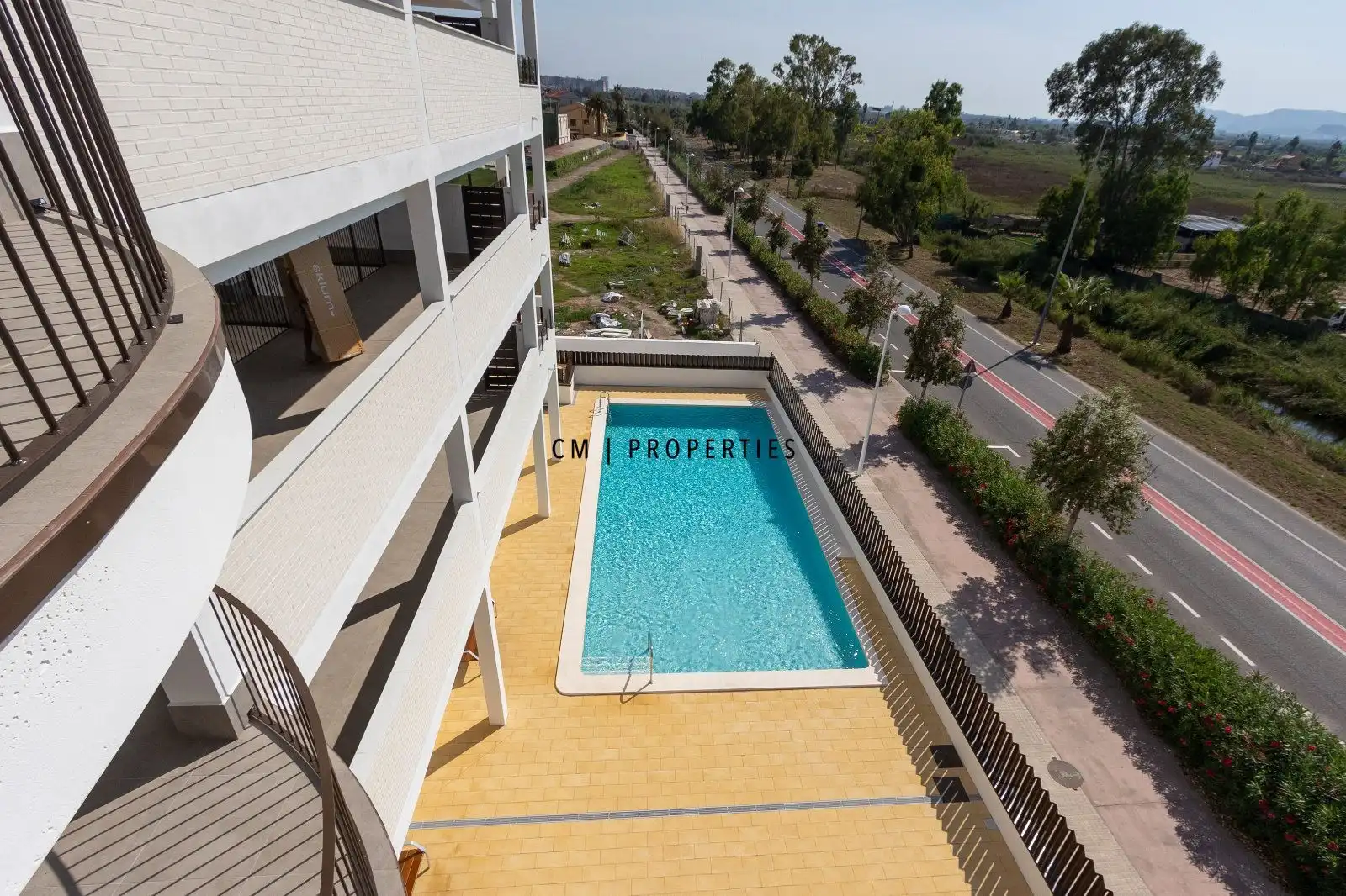 Piscina de Ático de alquiler en Sagunto / Sagunt con Aire acondicionado, Calefacción y Parquet