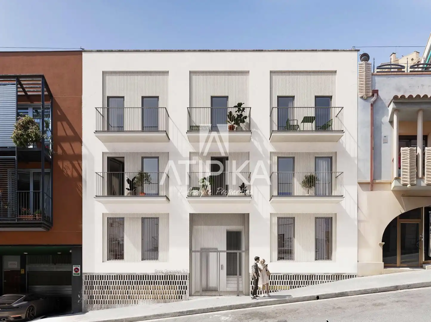 Außenansicht von Maisonette zum Verkauf in Sant Cugat del Vallès mit Klimaanlage, Heizung und Parkett