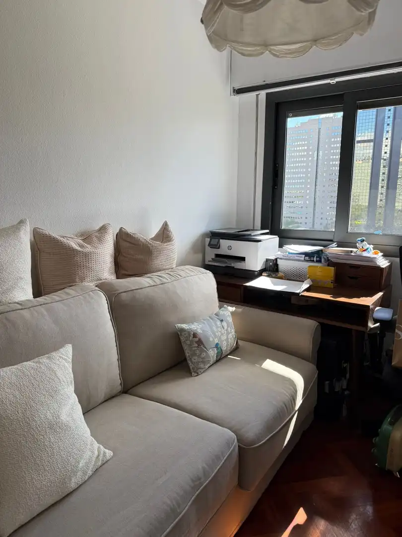 Living room of Flat for rent in Madrid  with Air Conditioner, Private garden and Swimming Pool