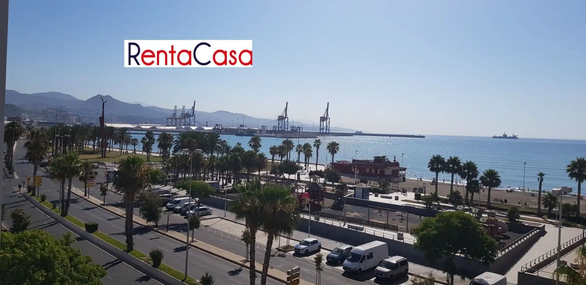 Vista exterior de Piso de alquiler en Málaga con Aire acondicionado, Parquet y Terraza