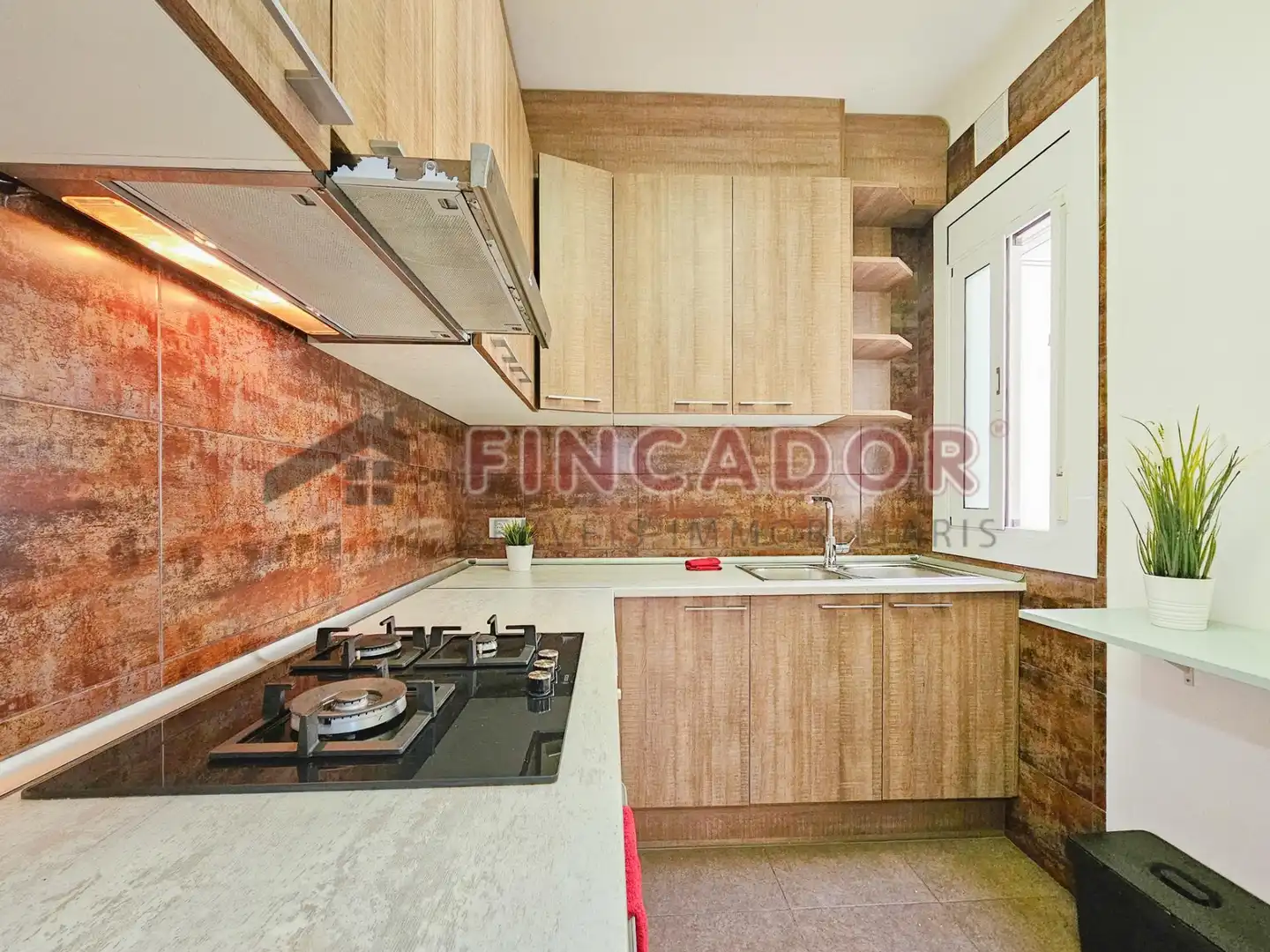 Kitchen of Flat for sale in Barcelona  with Air Conditioner, Heating and Parquet flooring