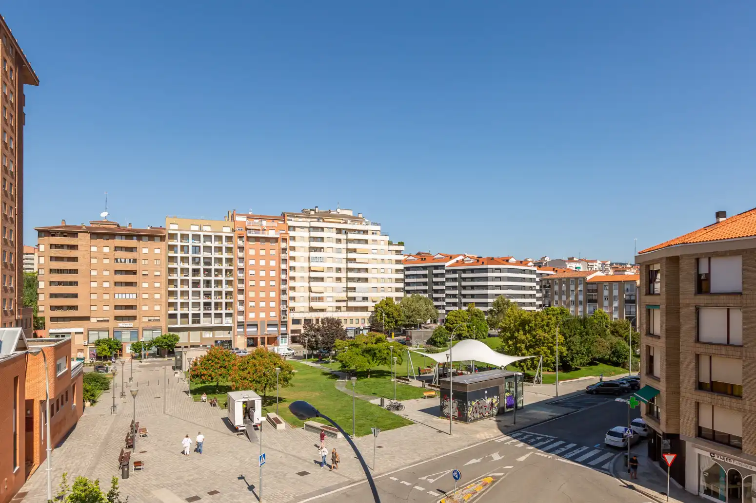 Vista exterior de Pis en venda en  Pamplona / Iruña amb Calefacció, Terrassa i Traster