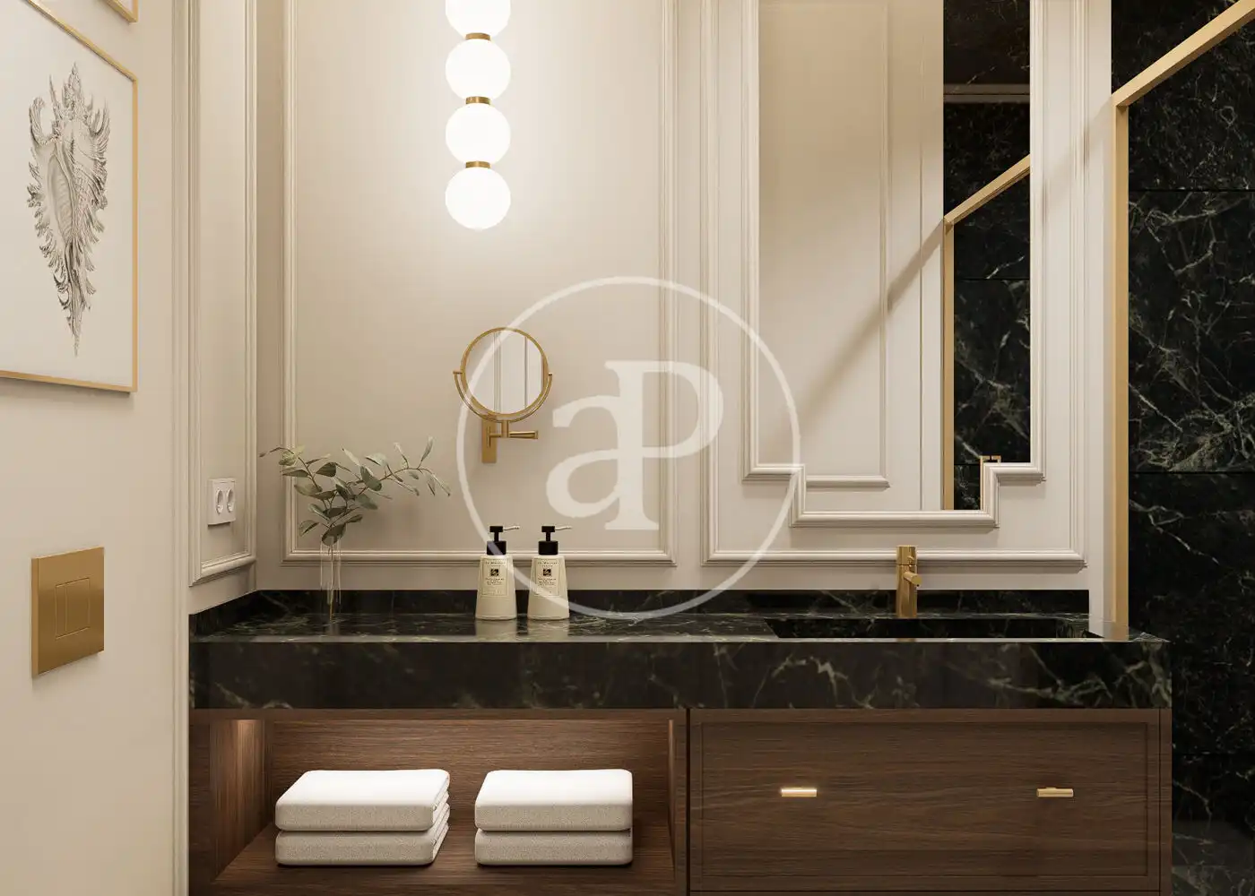 Bathroom of Flat for sale in Madrid  with Air Conditioner, Heating and Furnished