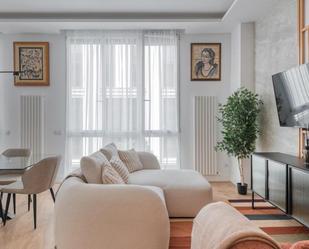 Sala d'estar de Pis en venda en  Barcelona Capital amb Aire condicionat, Calefacció i Parquet