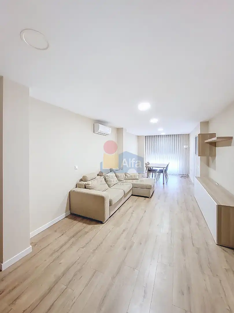 Wohnzimmer von Wohnung zur Miete in Silla mit Klimaanlage, Parkett und Terrasse