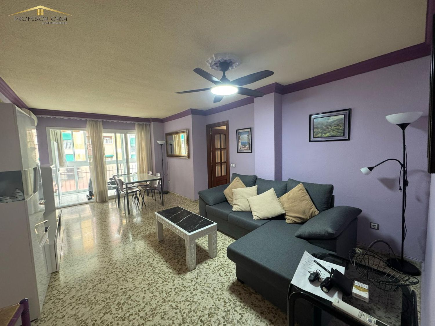 Living room of Flat to rent in Málaga Capital  with Air Conditioner and Furnished