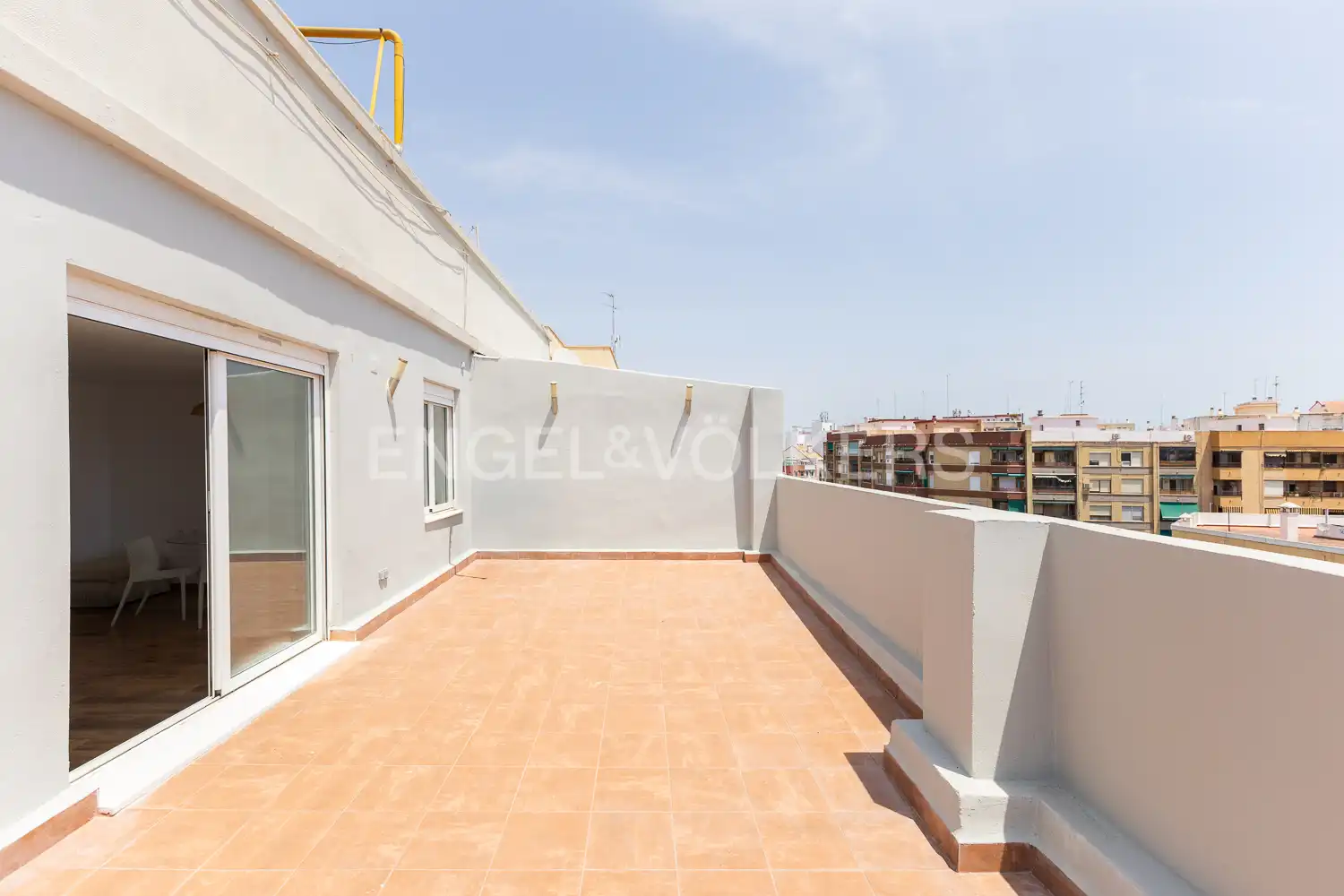 Terrasse von Dachboden zur Miete in Valencia mit Heizung, Terrasse und Abstellraum