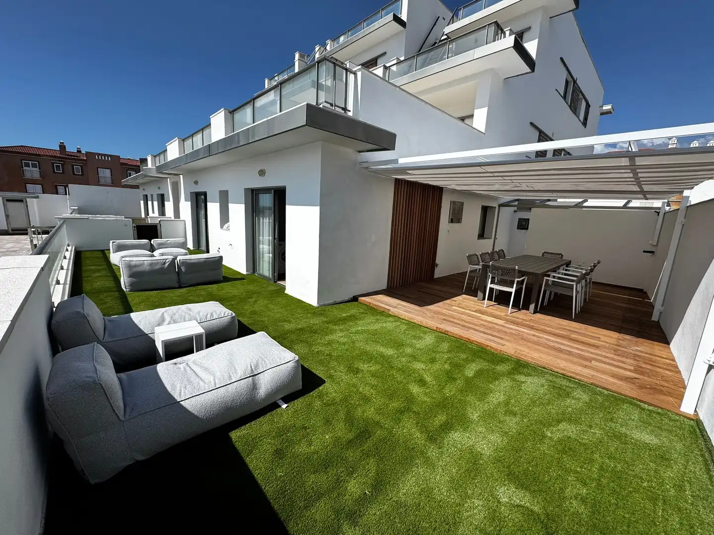 Terraza de Piso de alquiler en Arico con Jardín privado, Terraza y Amueblado