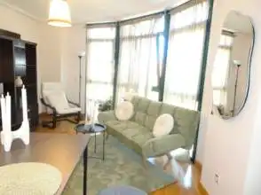 Sala de estar de Dúplex de alquiler en Gijón  con Calefacción, Parquet y Amueblado