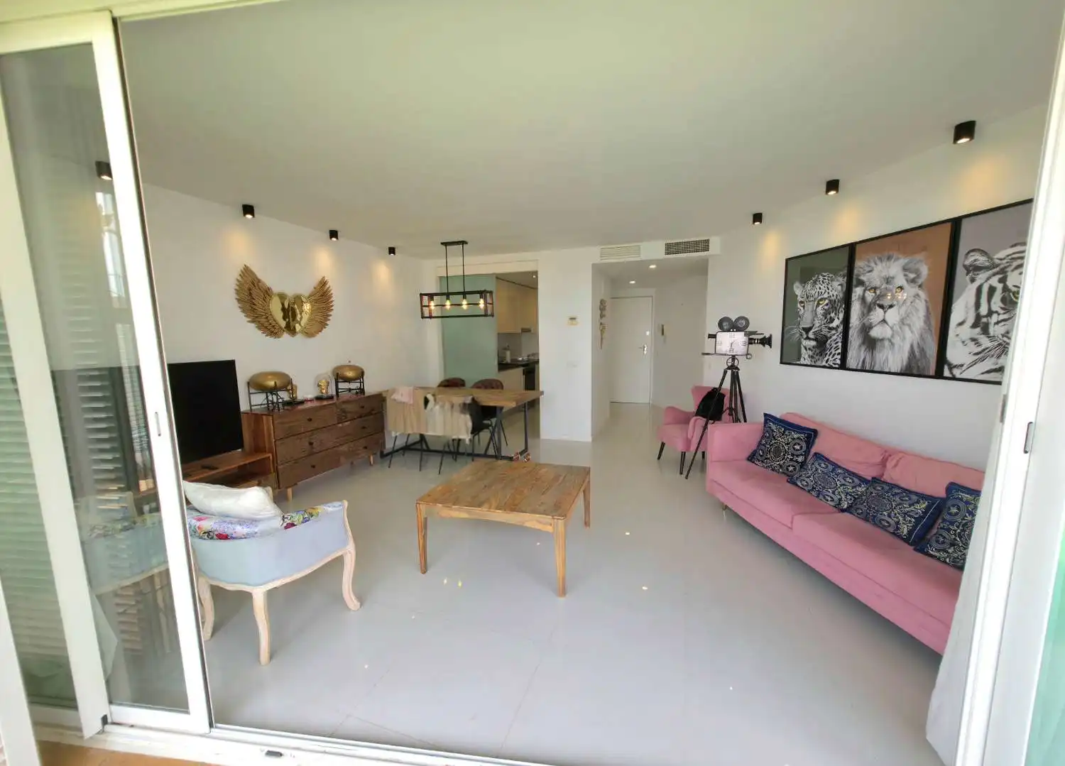 Sala d'estar de Planta baixa de lloguer en Eivissa amb Aire condicionat, Calefacció i Terrassa