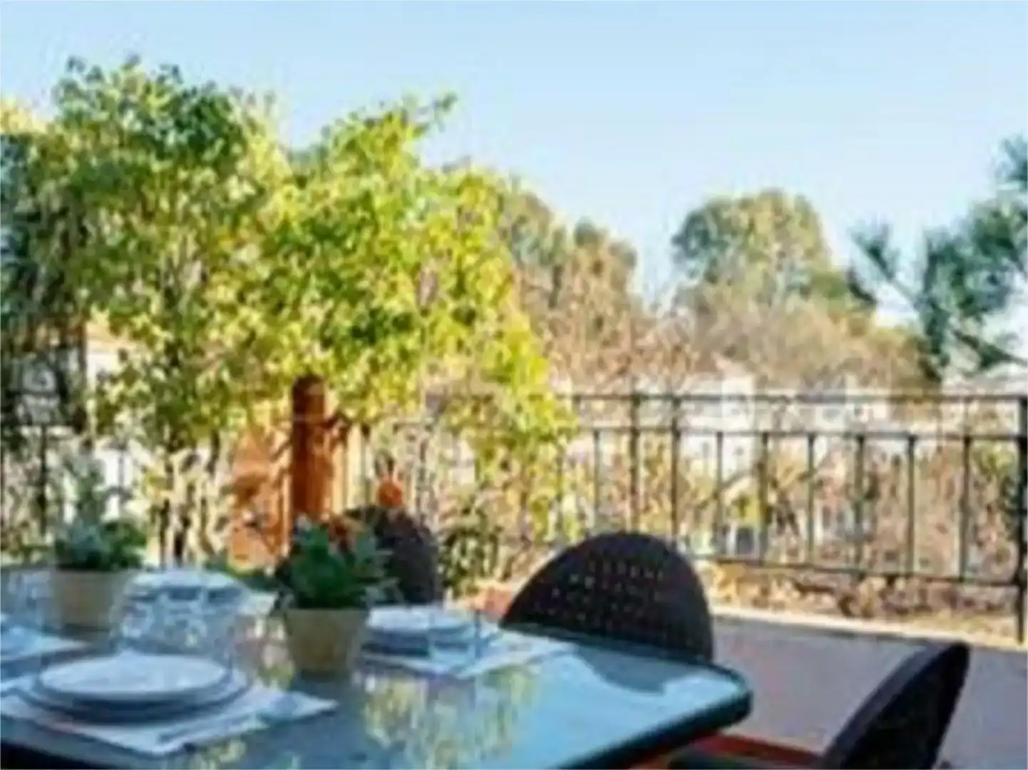 Terrasse von Maisonette zur Miete in Sevilla mit Klimaanlage, Parkett und Abstellraum